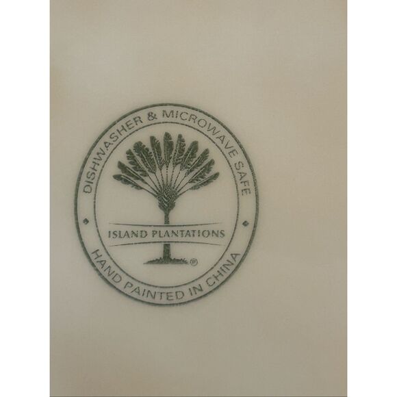 Island Plantations Island Garden Serving Platter hand painted (5595) - Picture 10 of 10